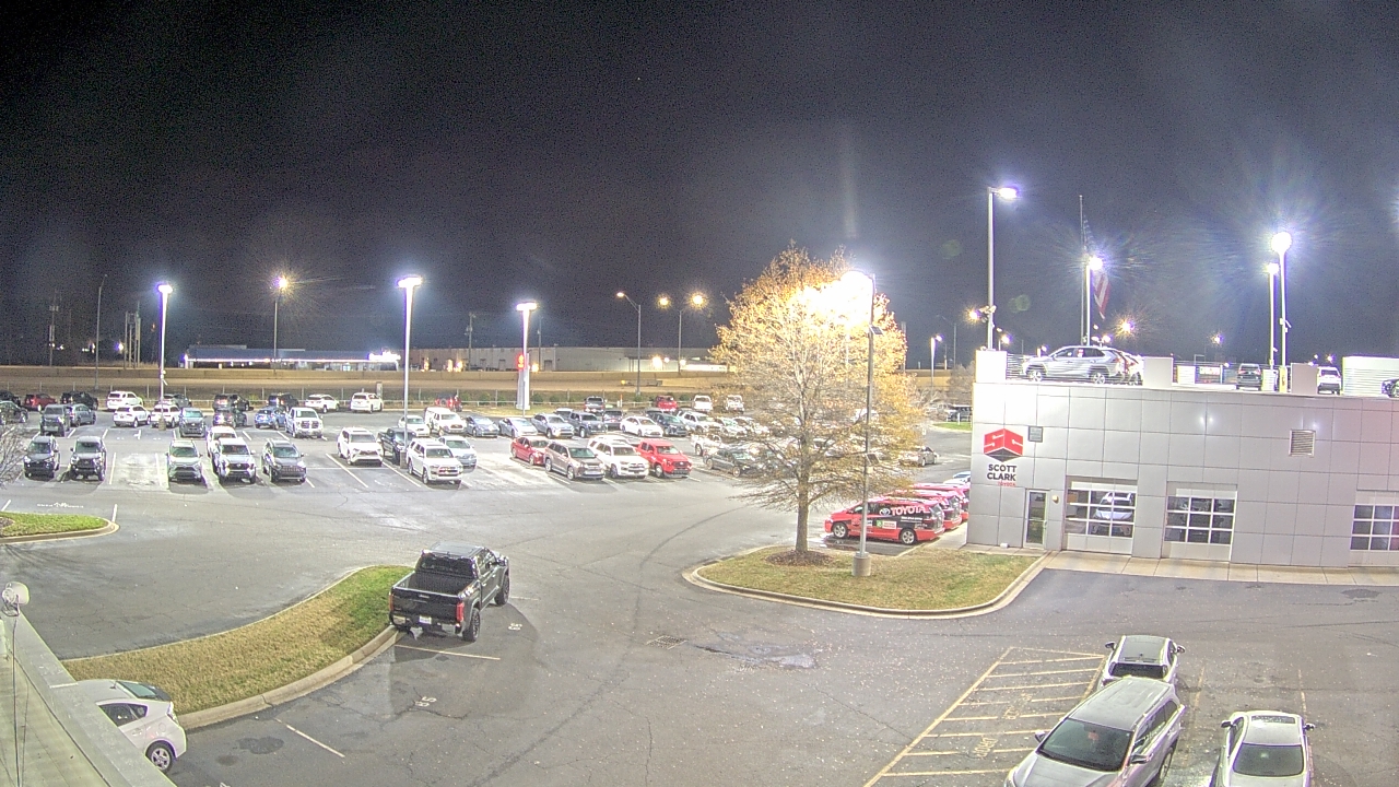 Thumbnail for current weather camera view from Scott Clarks Toyota in Stallings, North Carolina