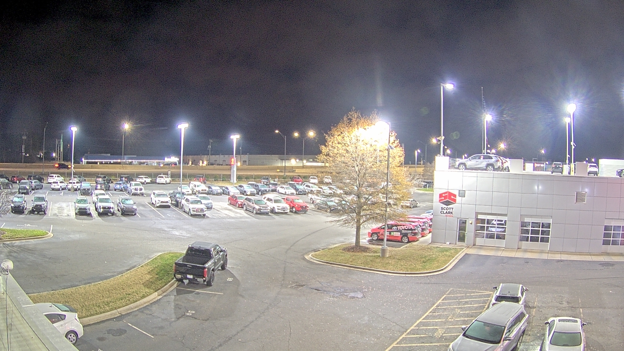 Thumbnail for current weather camera view from Scott Clarks Toyota in Stallings, North Carolina