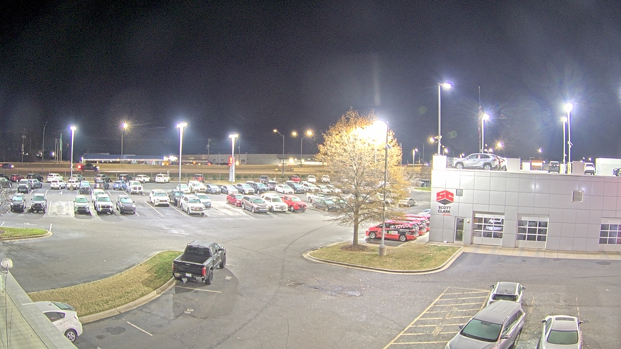 Thumbnail for current weather camera view from Scott Clarks Toyota in Stallings, North Carolina