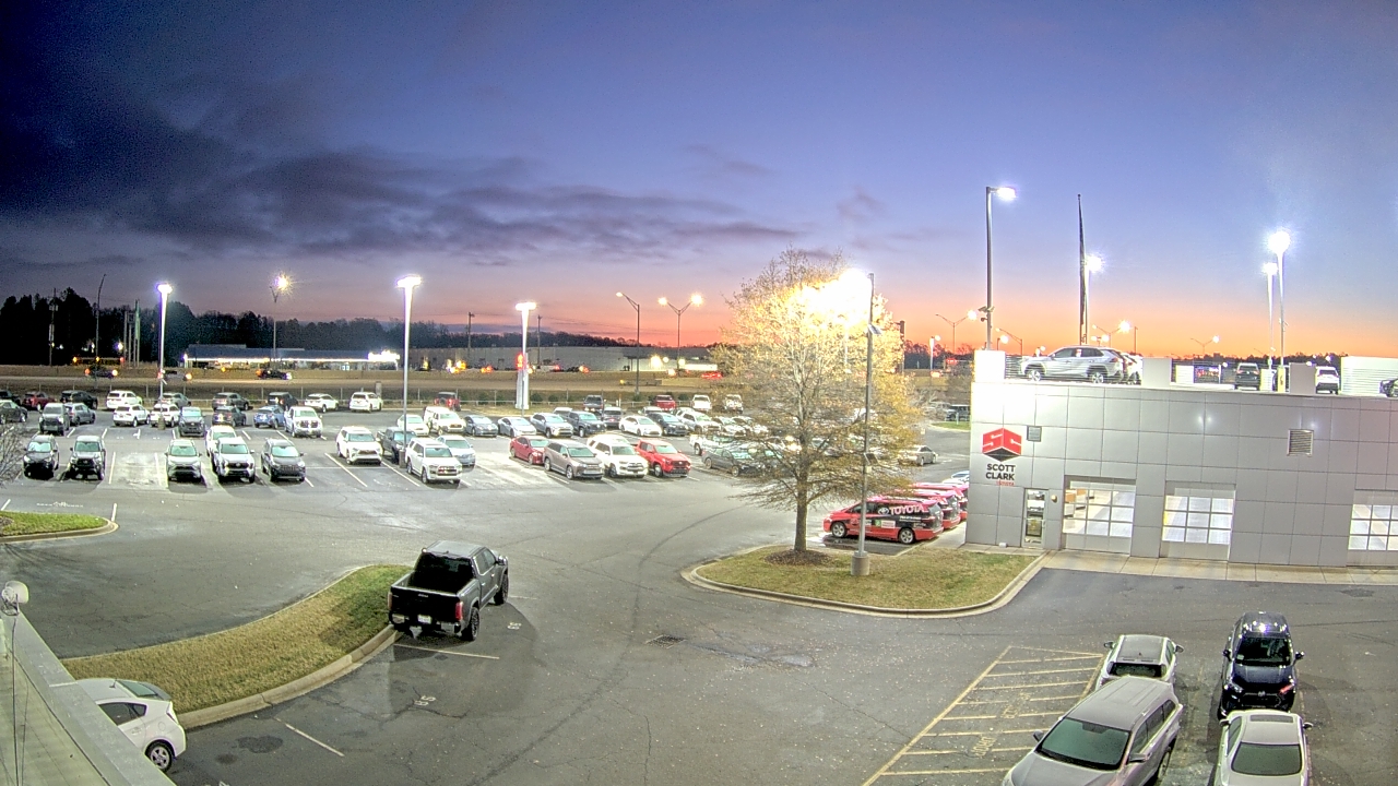 Thumbnail for current weather camera view from Scott Clarks Toyota in Stallings, North Carolina