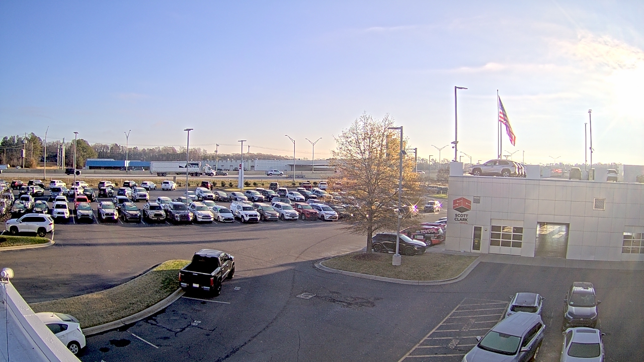 Thumbnail for current weather camera view from Scott Clarks Toyota in Stallings, North Carolina