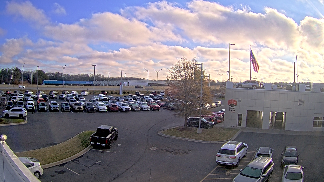 Thumbnail for current weather camera view from Scott Clarks Toyota in Stallings, North Carolina