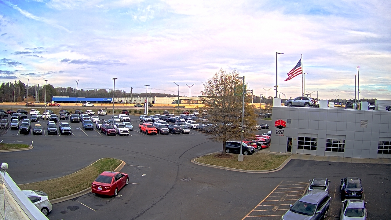 Thumbnail for current weather camera view from Scott Clarks Toyota in Stallings, North Carolina