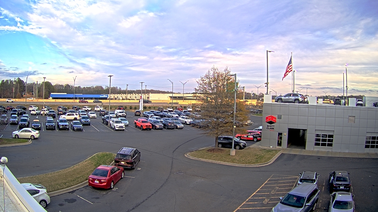 Thumbnail for current weather camera view from Scott Clarks Toyota in Stallings, North Carolina