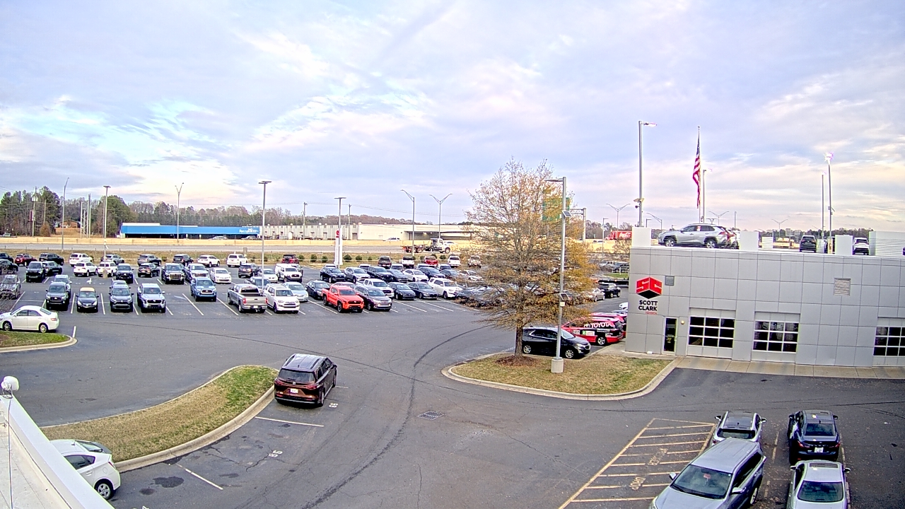 Thumbnail for current weather camera view from Scott Clarks Toyota in Stallings, North Carolina