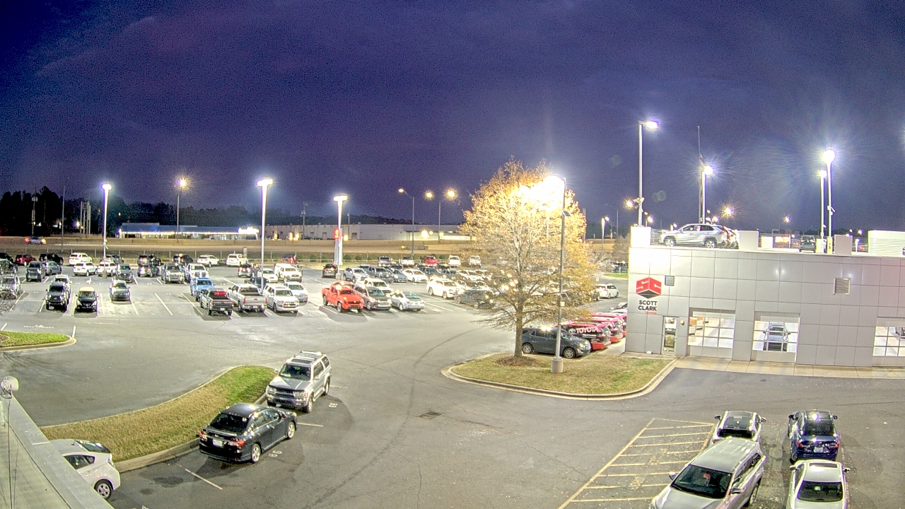 Thumbnail for current weather camera view from Scott Clarks Toyota in Stallings, North Carolina