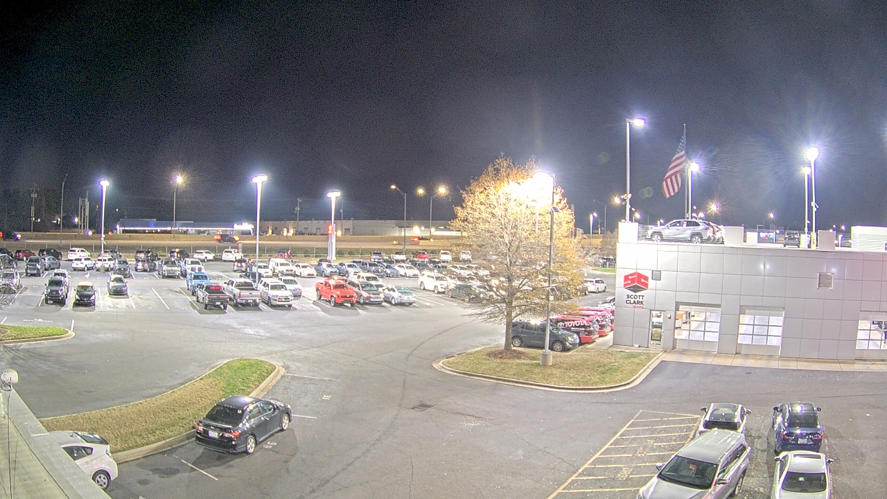 Thumbnail for current weather camera view from Scott Clarks Toyota in Stallings, North Carolina