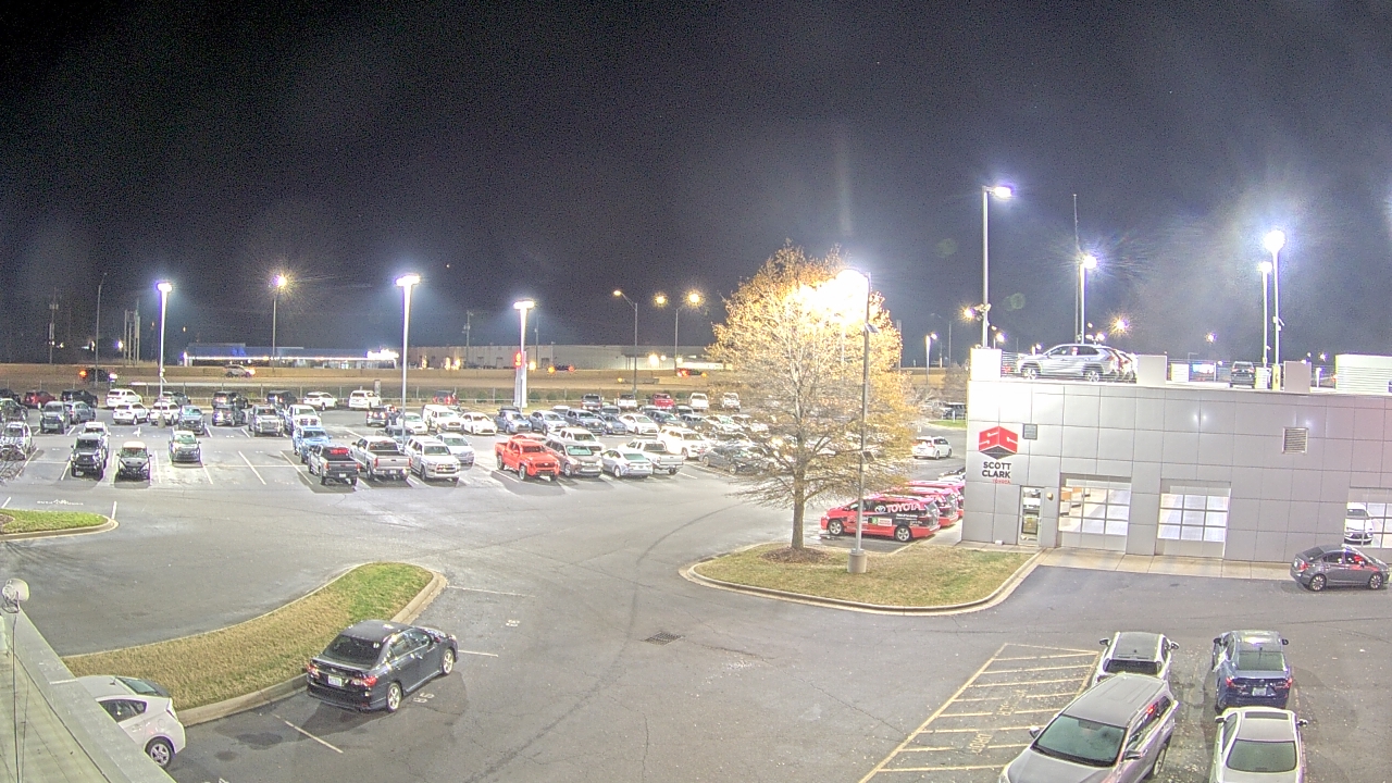 Thumbnail for current weather camera view from Scott Clarks Toyota in Stallings, North Carolina