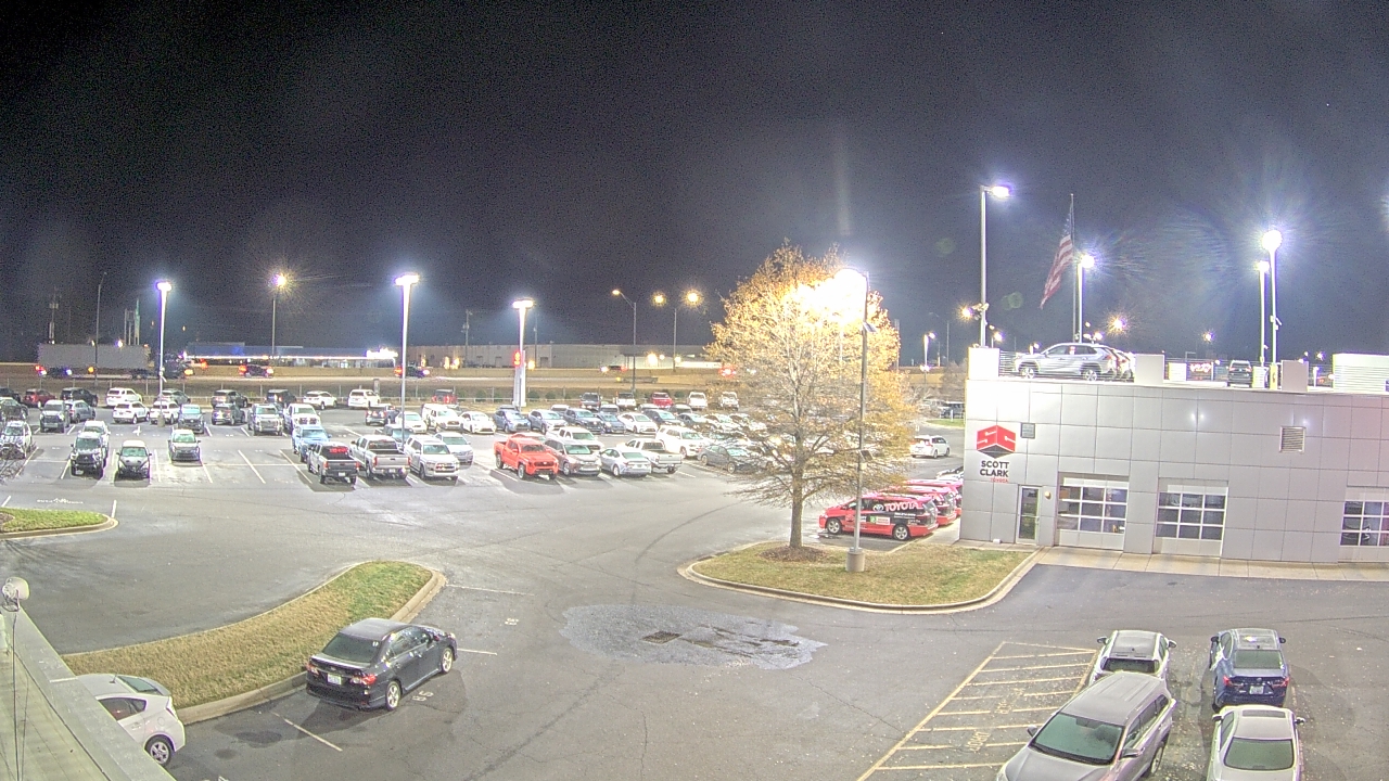 Thumbnail for current weather camera view from Scott Clarks Toyota in Stallings, North Carolina