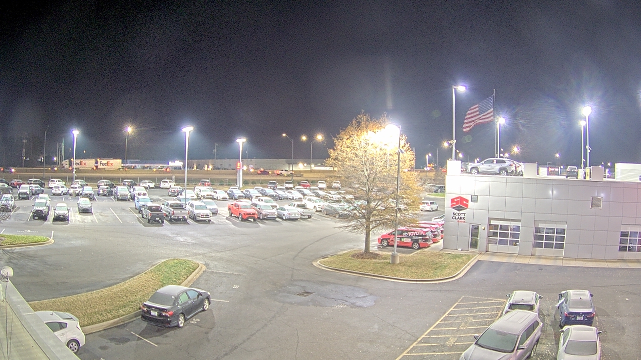 Thumbnail for current weather camera view from Scott Clarks Toyota in Stallings, North Carolina