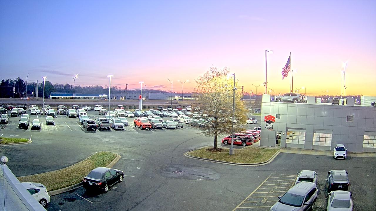 Thumbnail for current weather camera view from Scott Clarks Toyota in Stallings, North Carolina