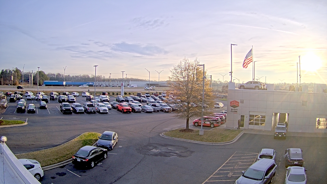 Thumbnail for current weather camera view from Scott Clarks Toyota in Stallings, North Carolina