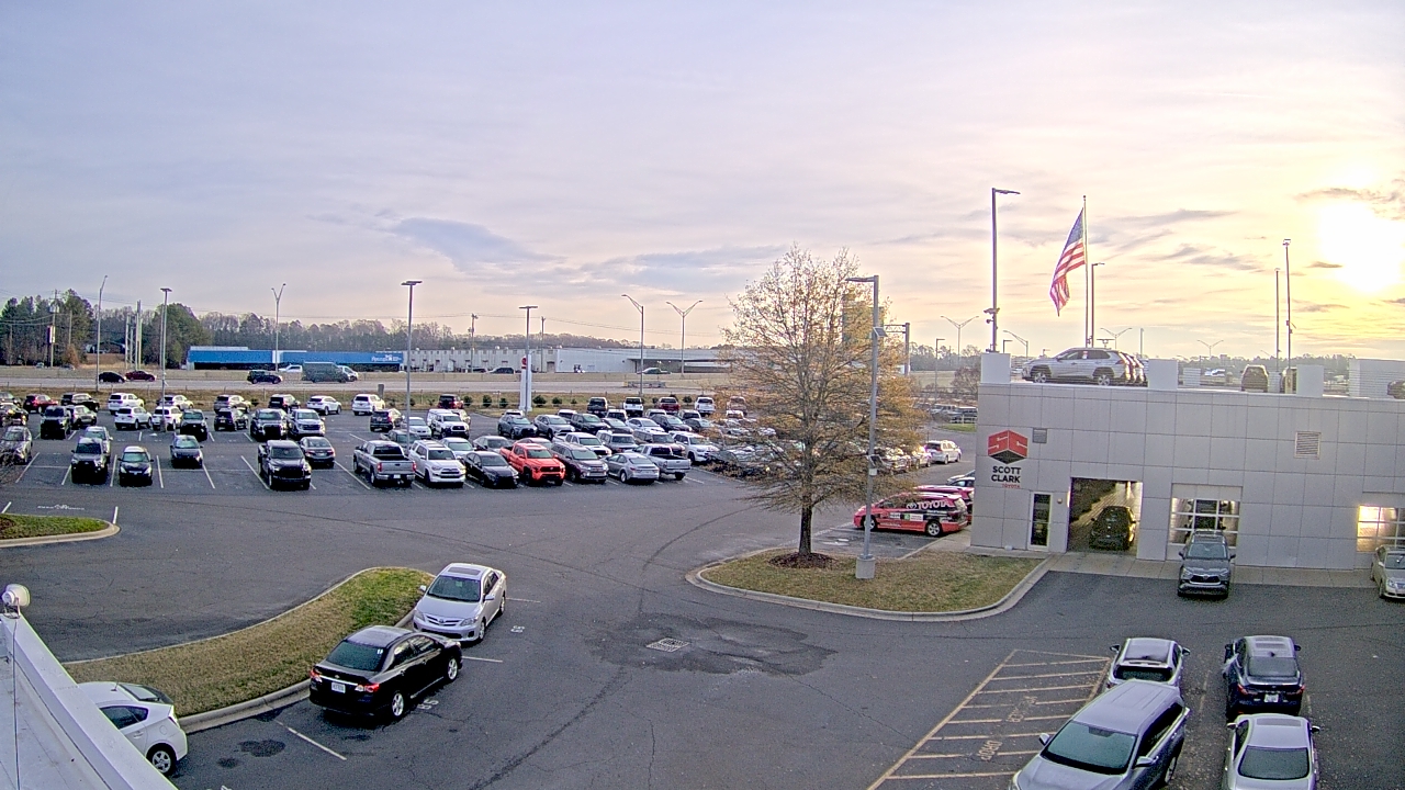 Thumbnail for current weather camera view from Scott Clarks Toyota in Stallings, North Carolina