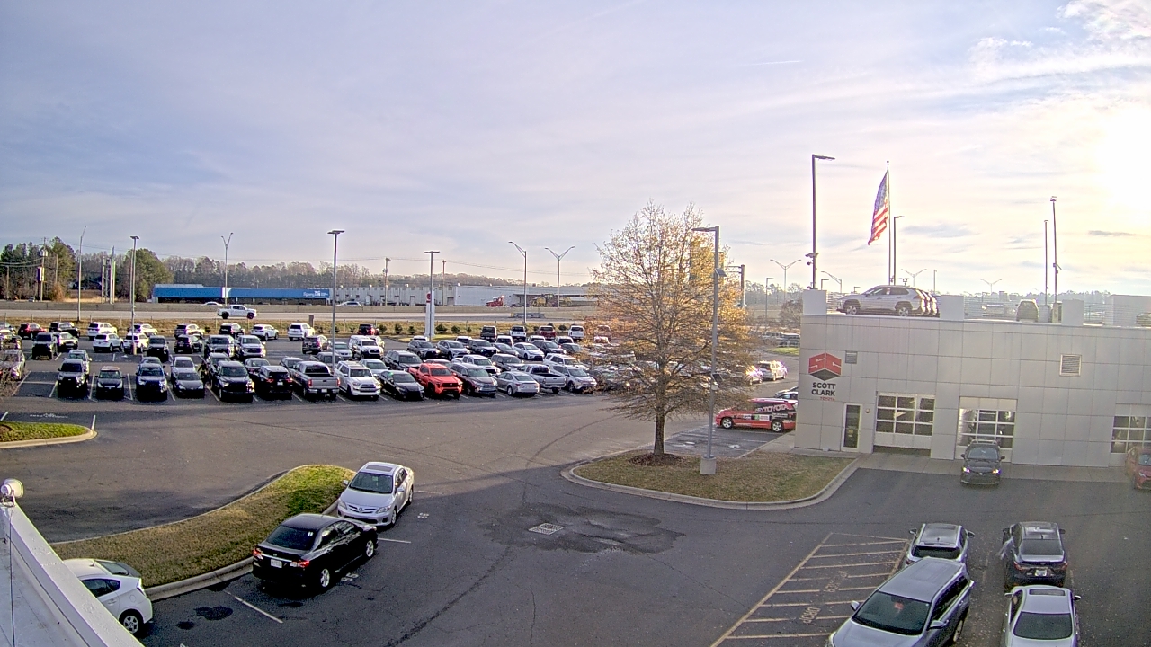 Thumbnail for current weather camera view from Scott Clarks Toyota in Stallings, North Carolina