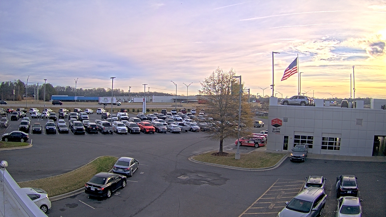 Thumbnail for current weather camera view from Scott Clarks Toyota in Stallings, North Carolina