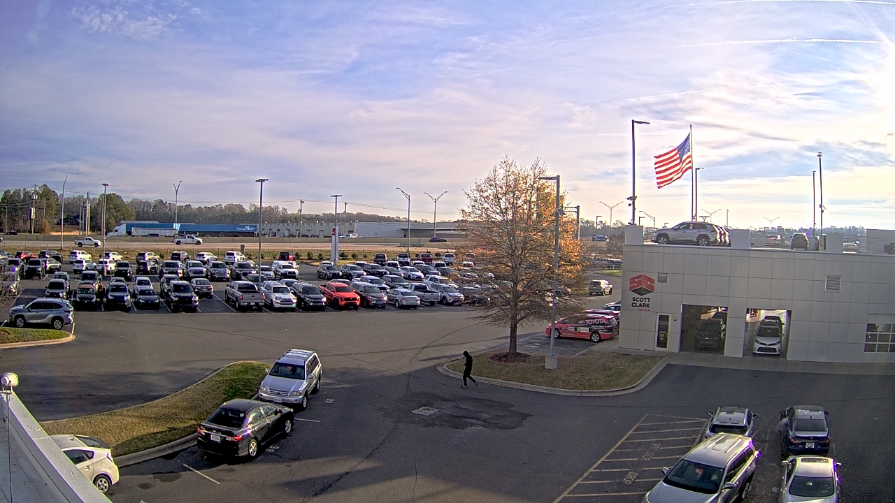 Thumbnail for current weather camera view from Scott Clarks Toyota in Stallings, North Carolina
