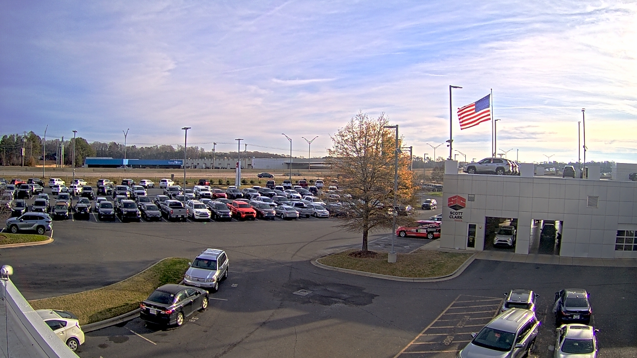 Thumbnail for current weather camera view from Scott Clarks Toyota in Stallings, North Carolina