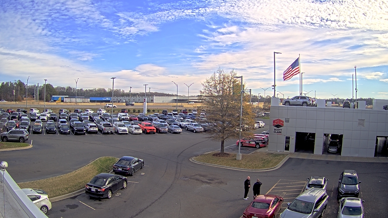 Thumbnail for current weather camera view from Scott Clarks Toyota in Stallings, North Carolina
