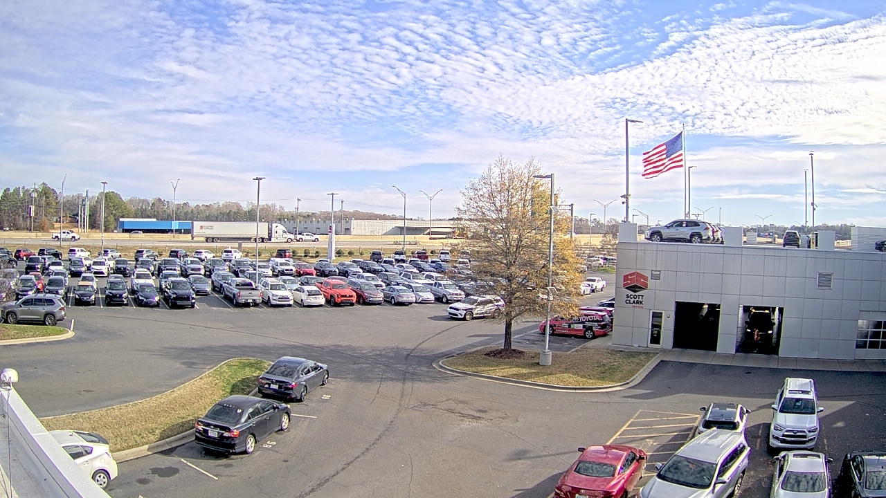 Thumbnail for current weather camera view from Scott Clarks Toyota in Stallings, North Carolina