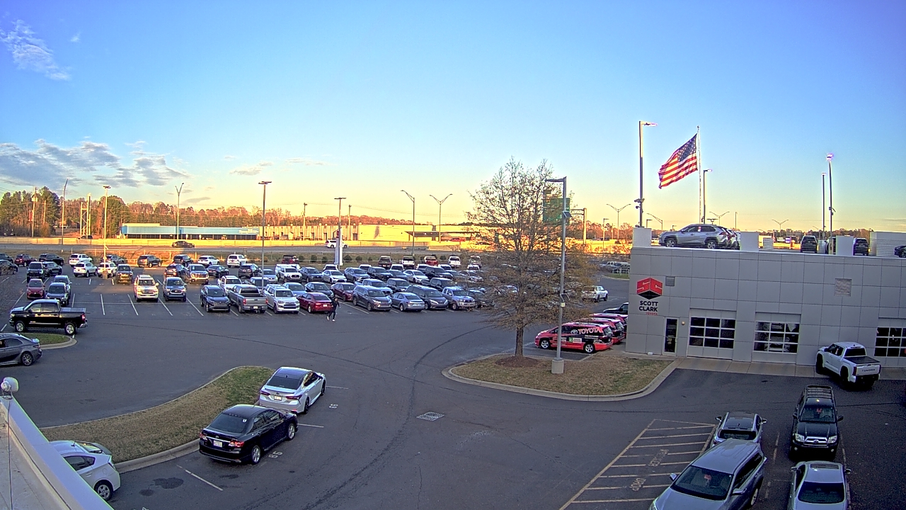 Thumbnail for current weather camera view from Scott Clarks Toyota in Stallings, North Carolina