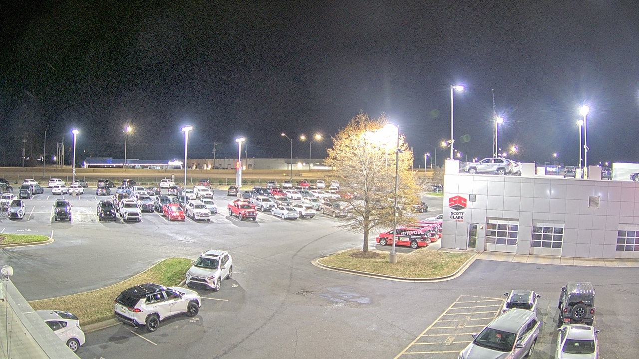 Thumbnail for current weather camera view from Scott Clarks Toyota in Stallings, North Carolina