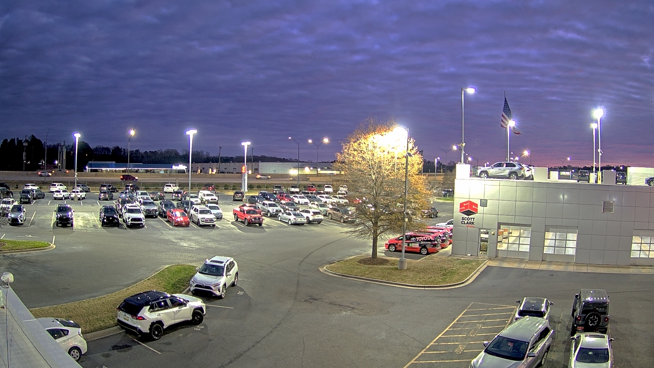 Thumbnail for current weather camera view from Scott Clarks Toyota in Stallings, North Carolina