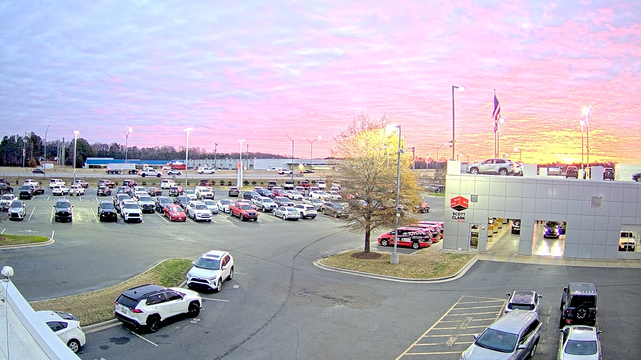 Thumbnail for current weather camera view from Scott Clarks Toyota in Stallings, North Carolina