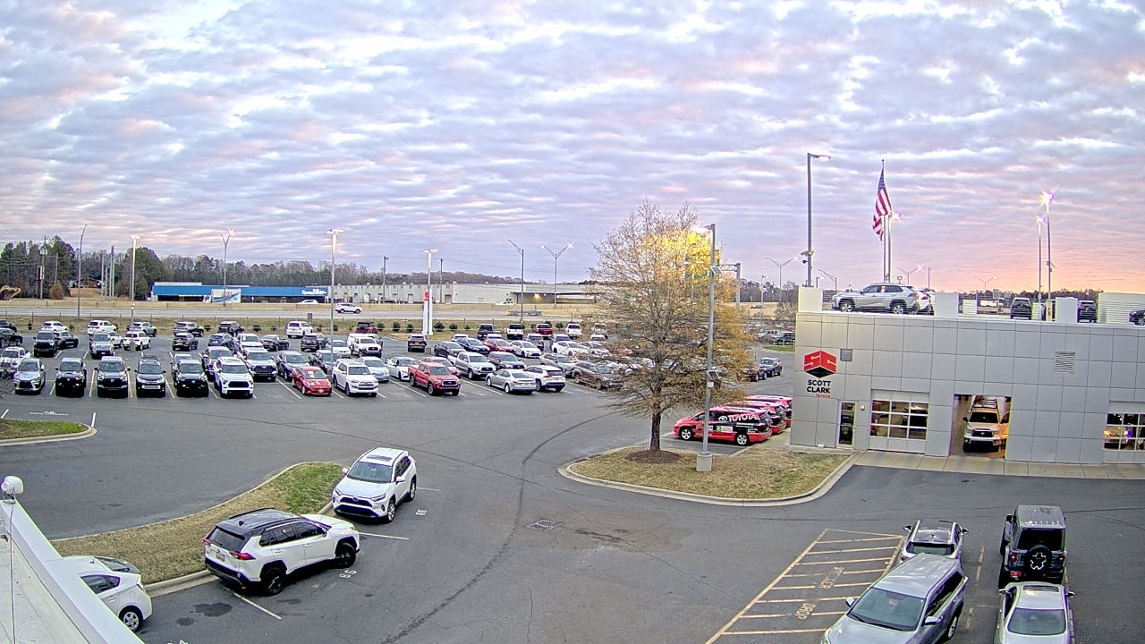 Thumbnail for current weather camera view from Scott Clarks Toyota in Stallings, North Carolina