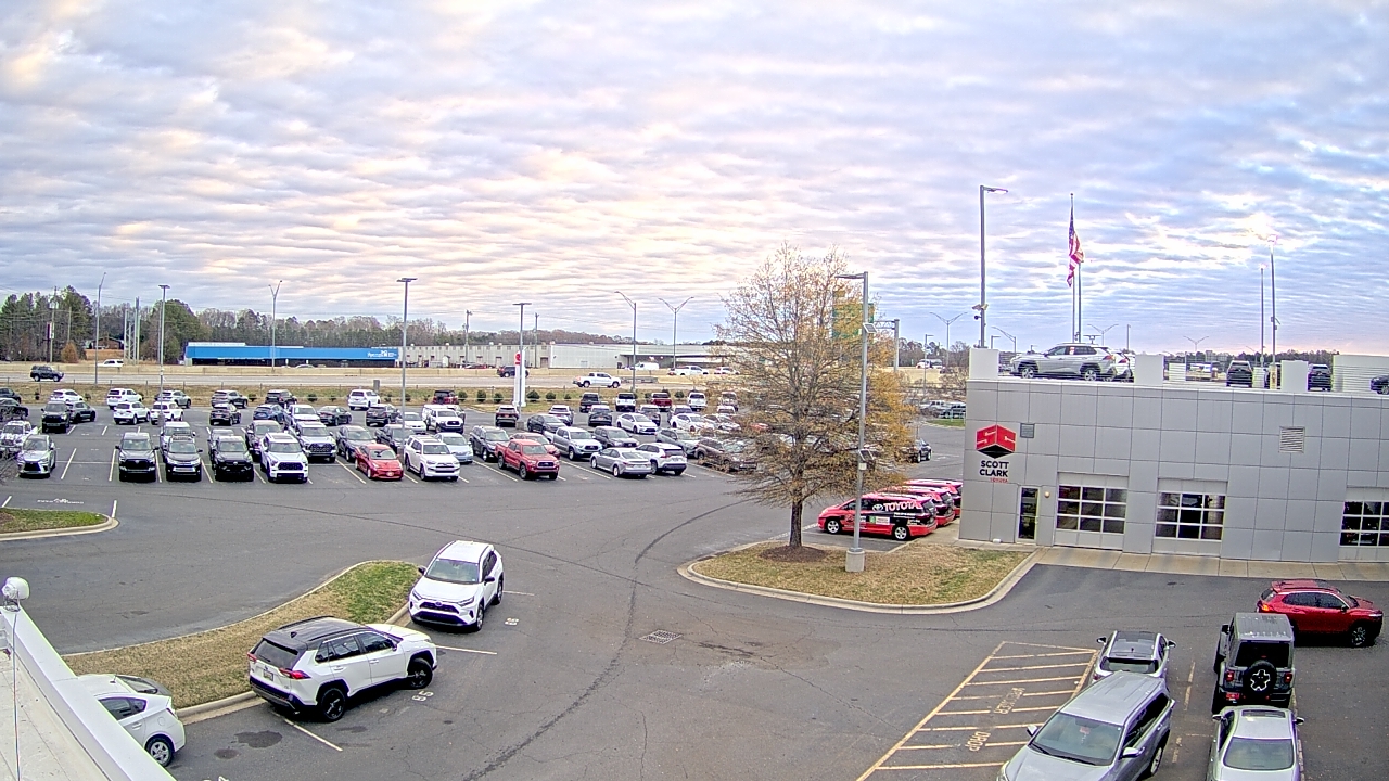 Thumbnail for current weather camera view from Scott Clarks Toyota in Stallings, North Carolina