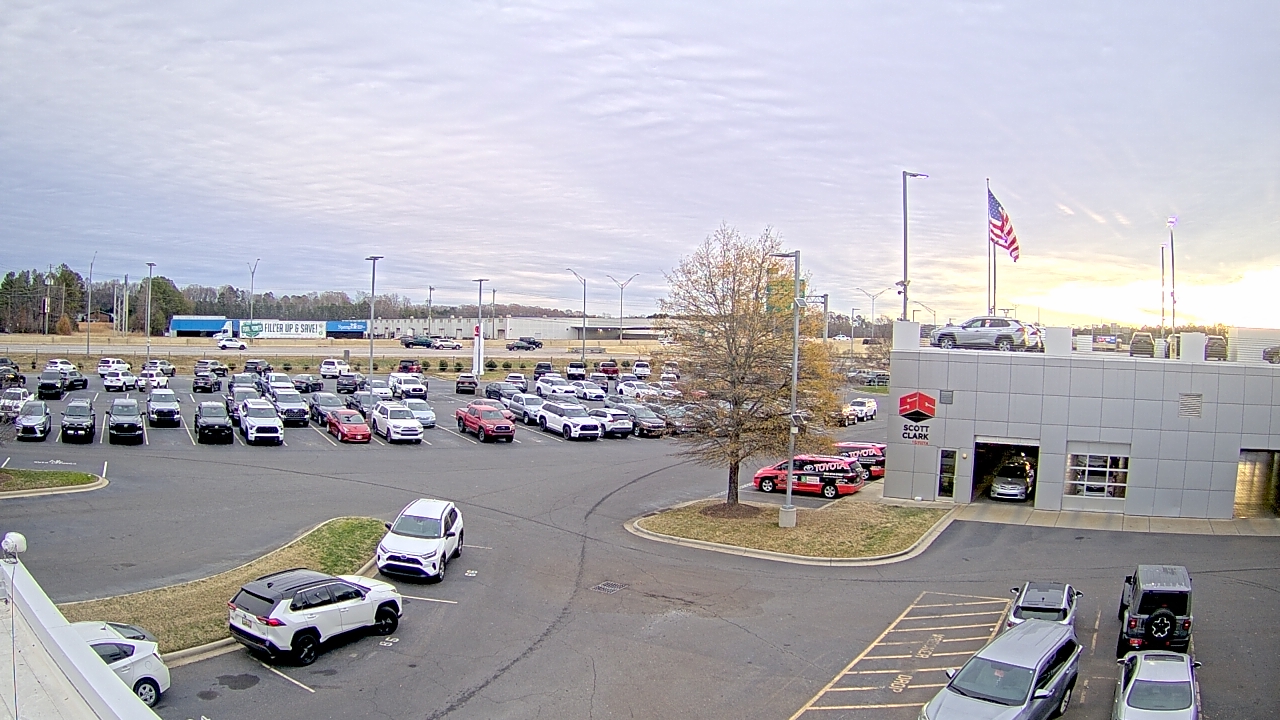 Thumbnail for current weather camera view from Scott Clarks Toyota in Stallings, North Carolina
