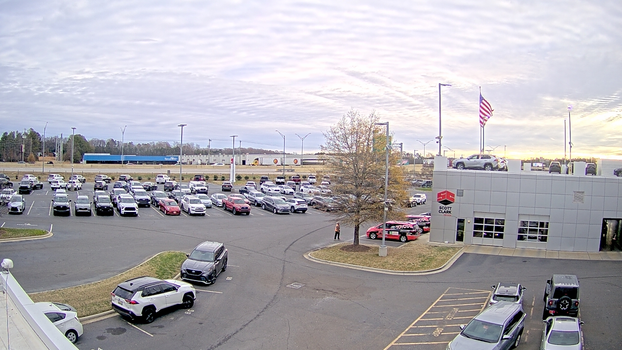 Thumbnail for current weather camera view from Scott Clarks Toyota in Stallings, North Carolina