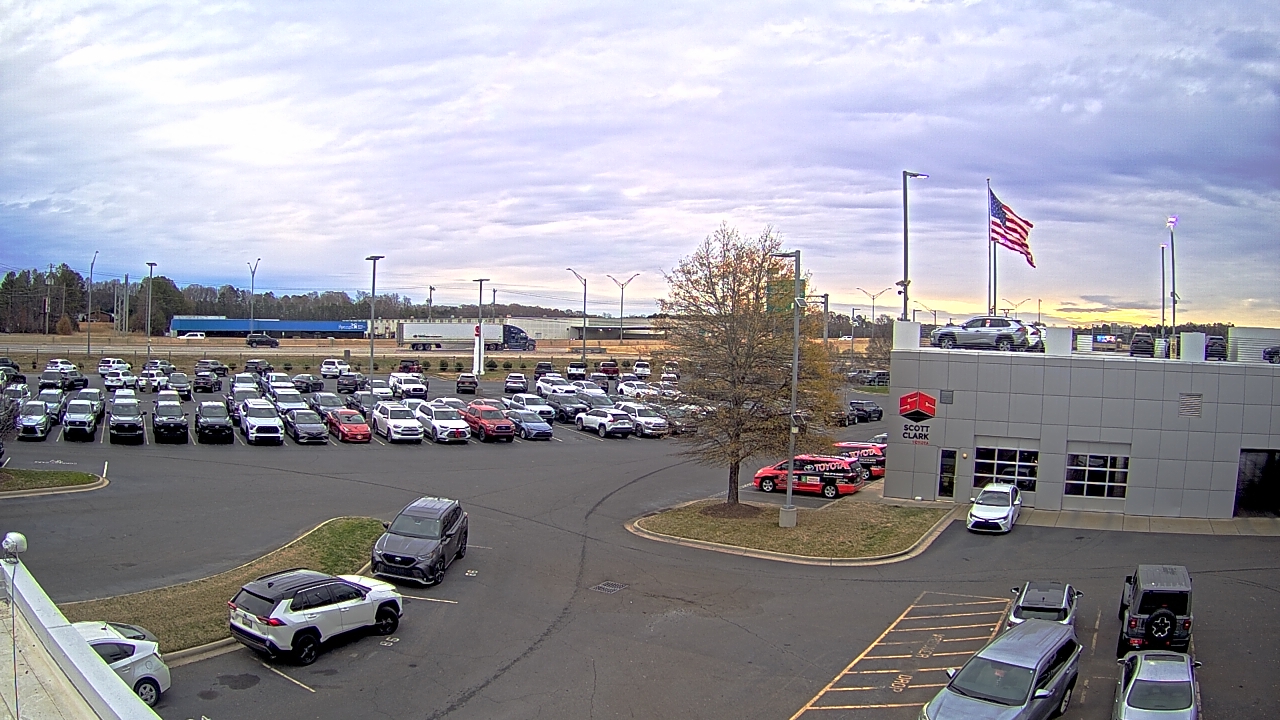 Thumbnail for current weather camera view from Scott Clarks Toyota in Stallings, North Carolina