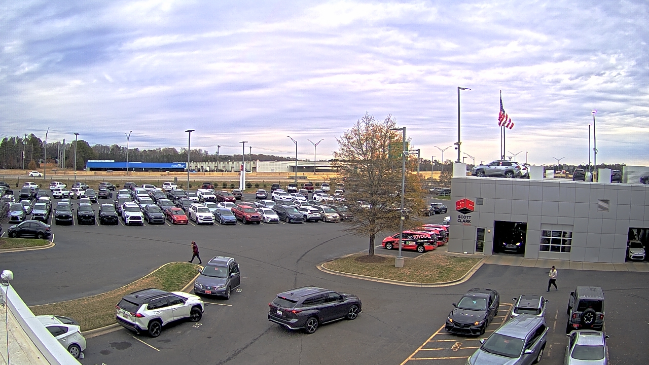 Thumbnail for current weather camera view from Scott Clarks Toyota in Stallings, North Carolina