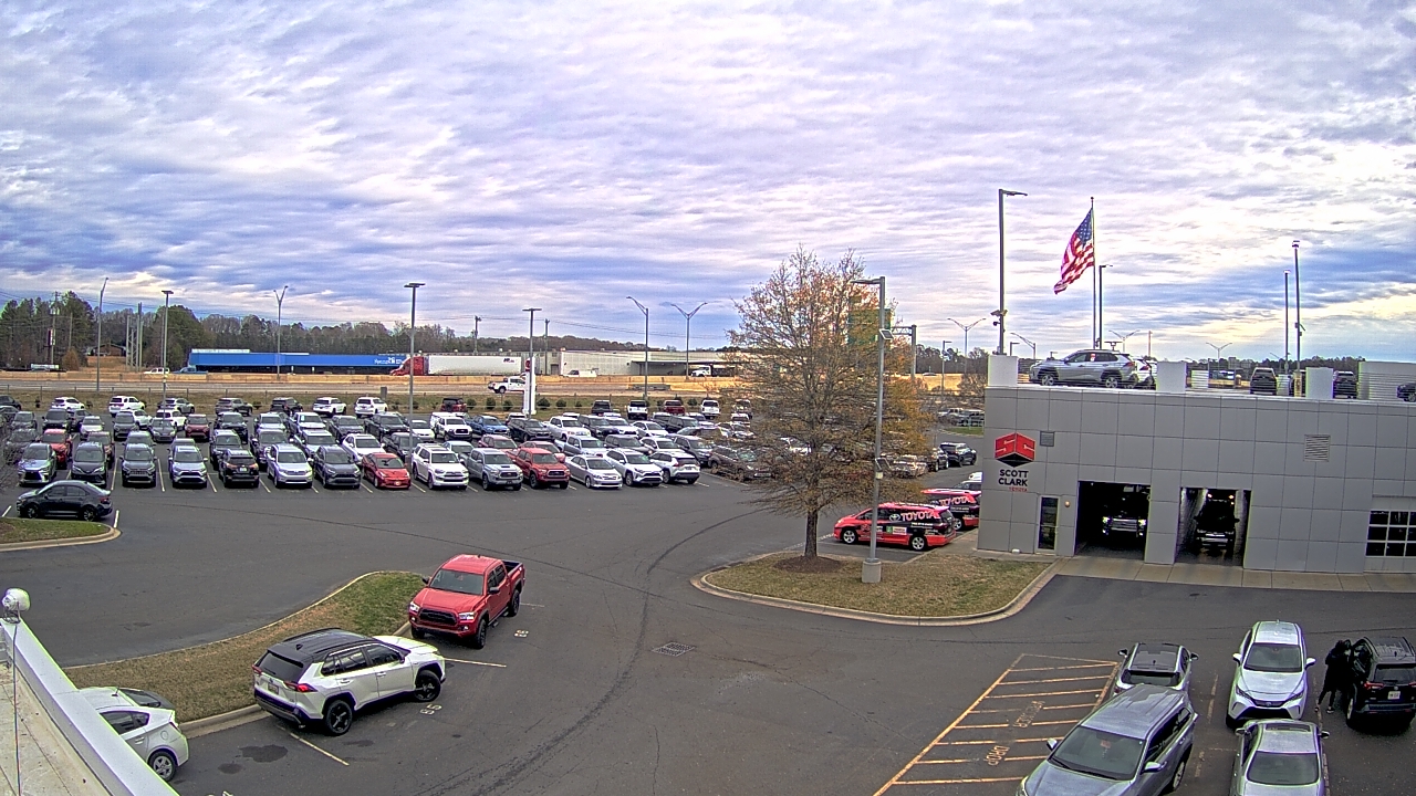 Thumbnail for current weather camera view from Scott Clarks Toyota in Stallings, North Carolina