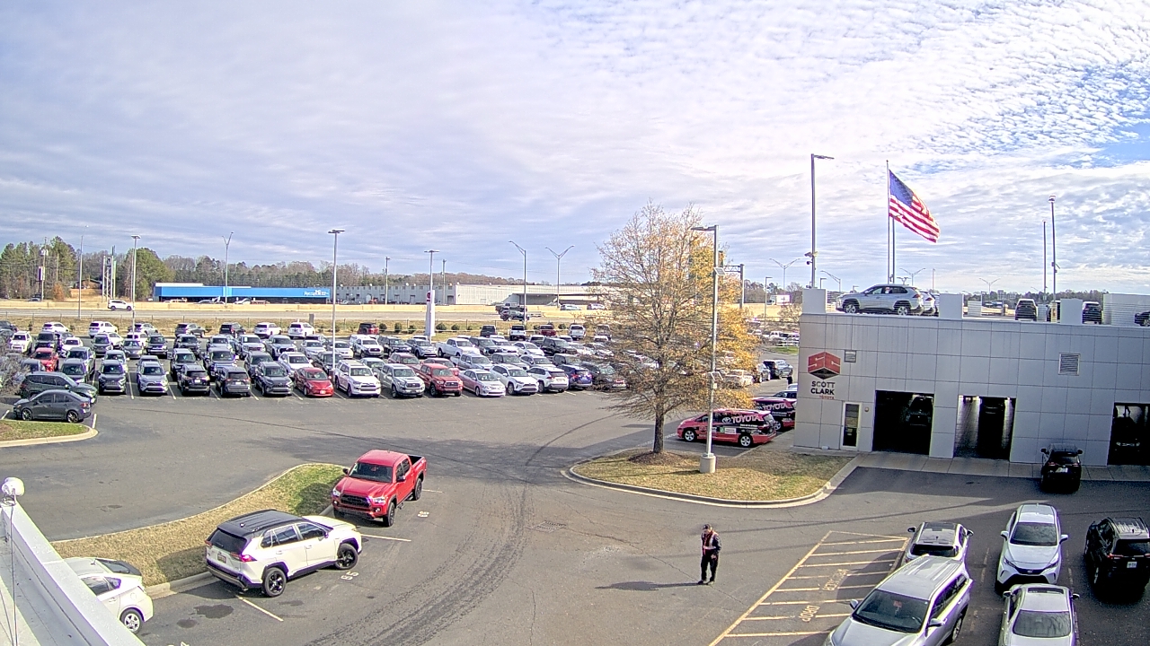 Thumbnail for current weather camera view from Scott Clarks Toyota in Stallings, North Carolina