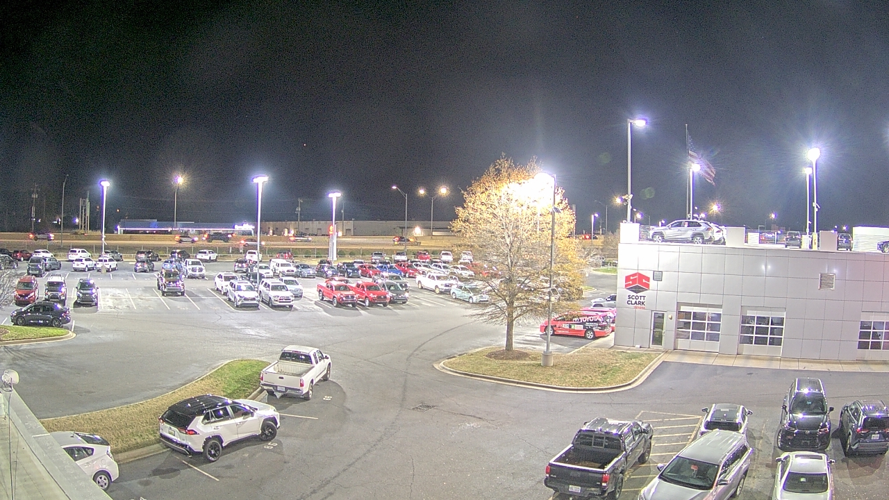 Thumbnail for current weather camera view from Scott Clarks Toyota in Stallings, North Carolina