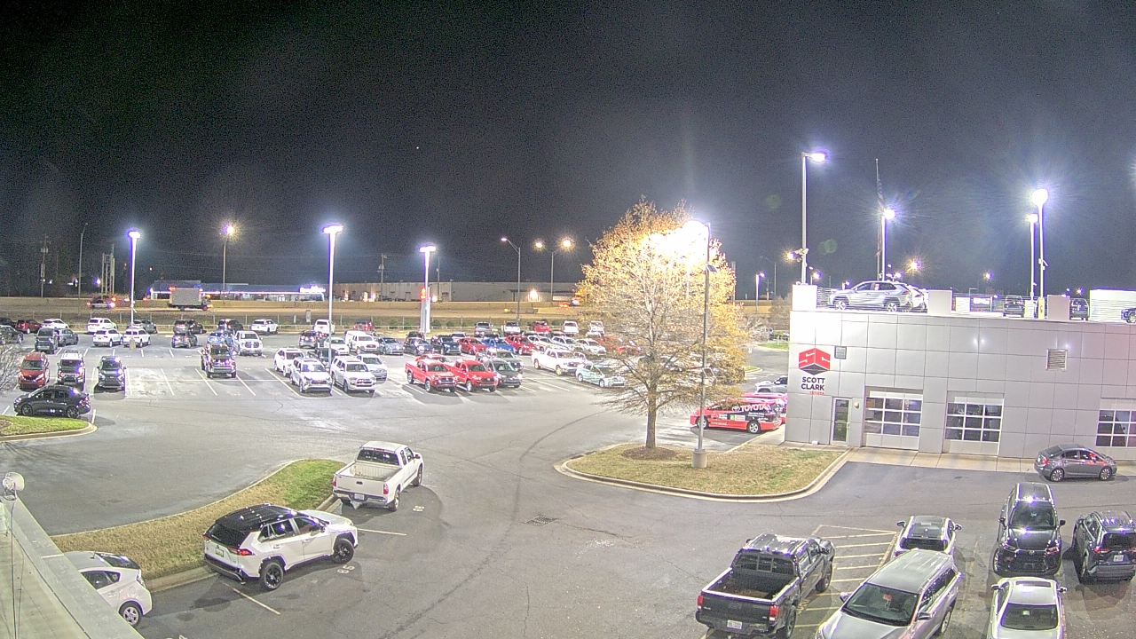 Thumbnail for current weather camera view from Scott Clarks Toyota in Stallings, North Carolina