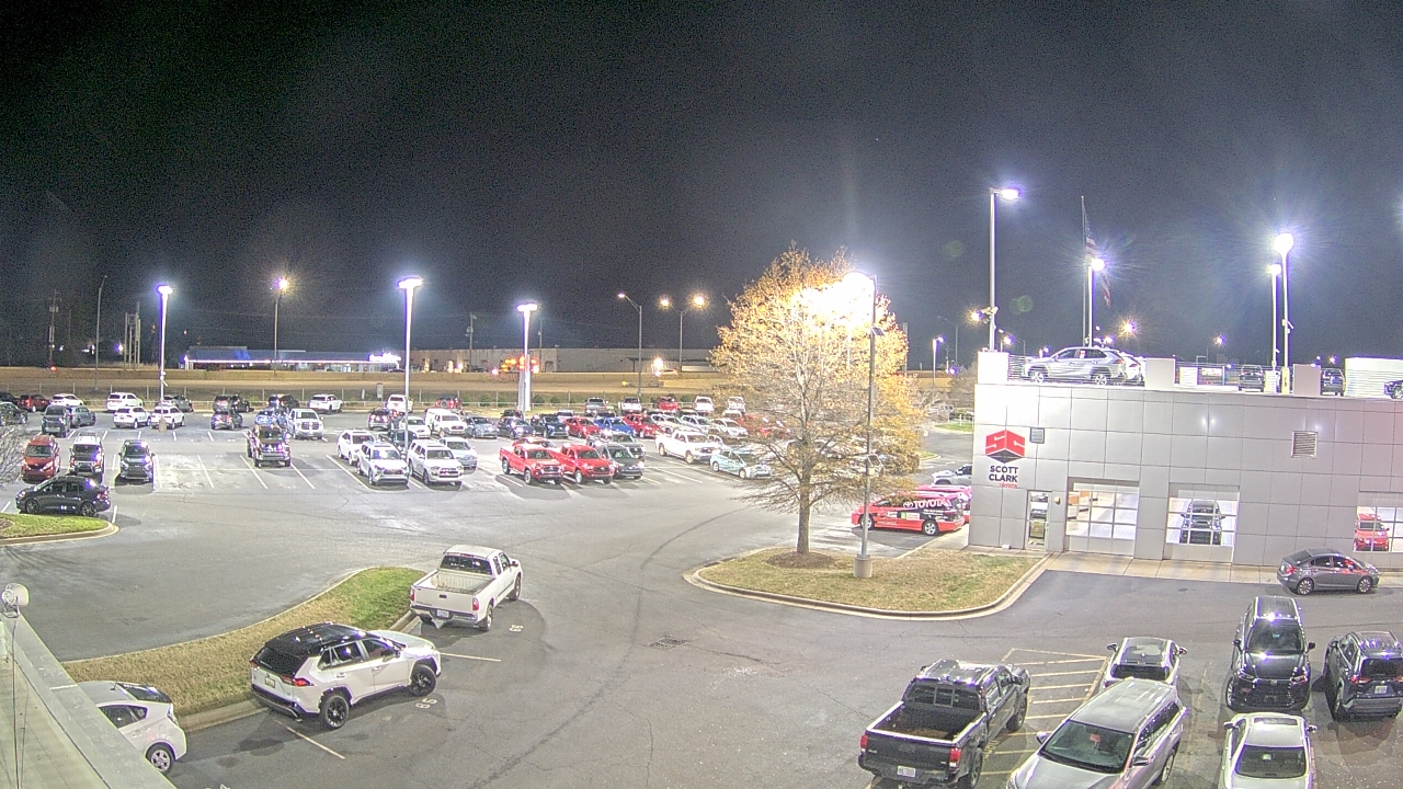 Thumbnail for current weather camera view from Scott Clarks Toyota in Stallings, North Carolina