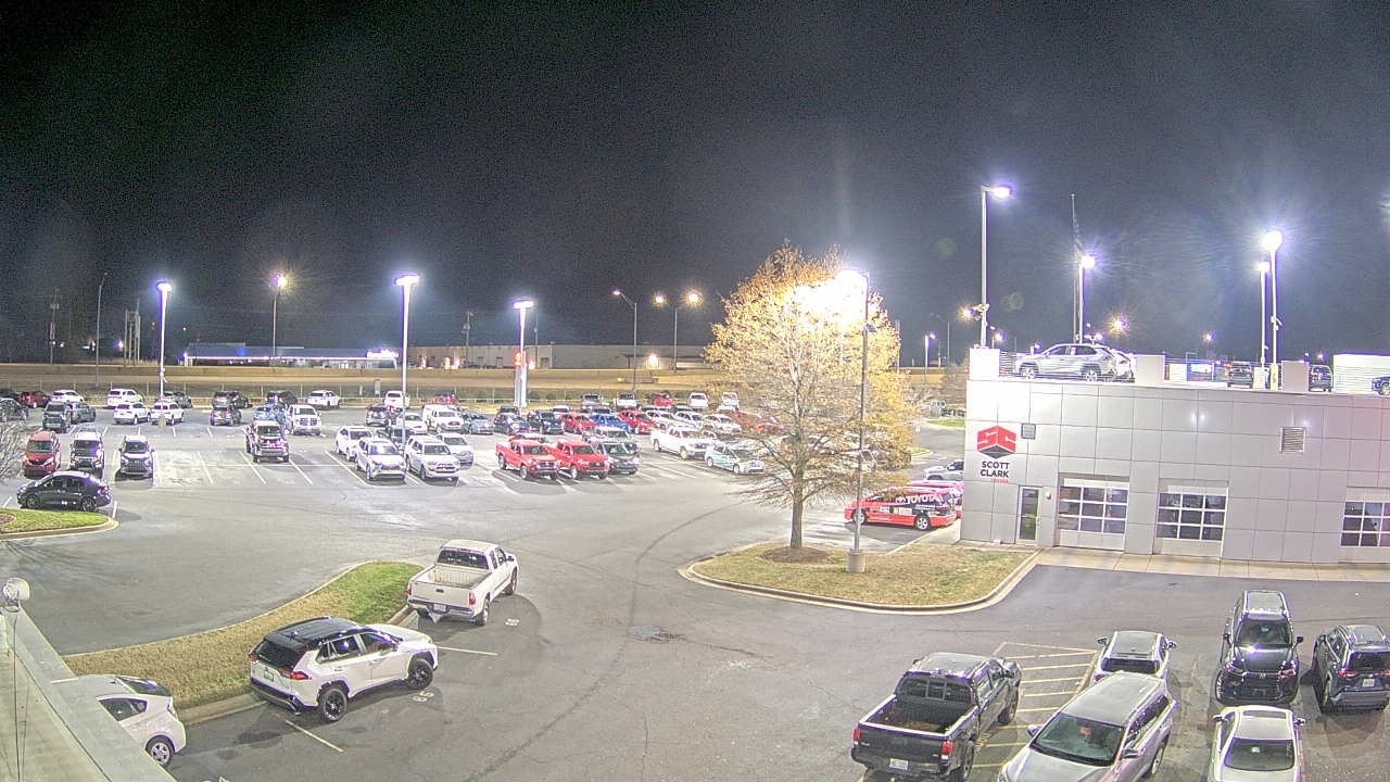 Thumbnail for current weather camera view from Scott Clarks Toyota in Stallings, North Carolina