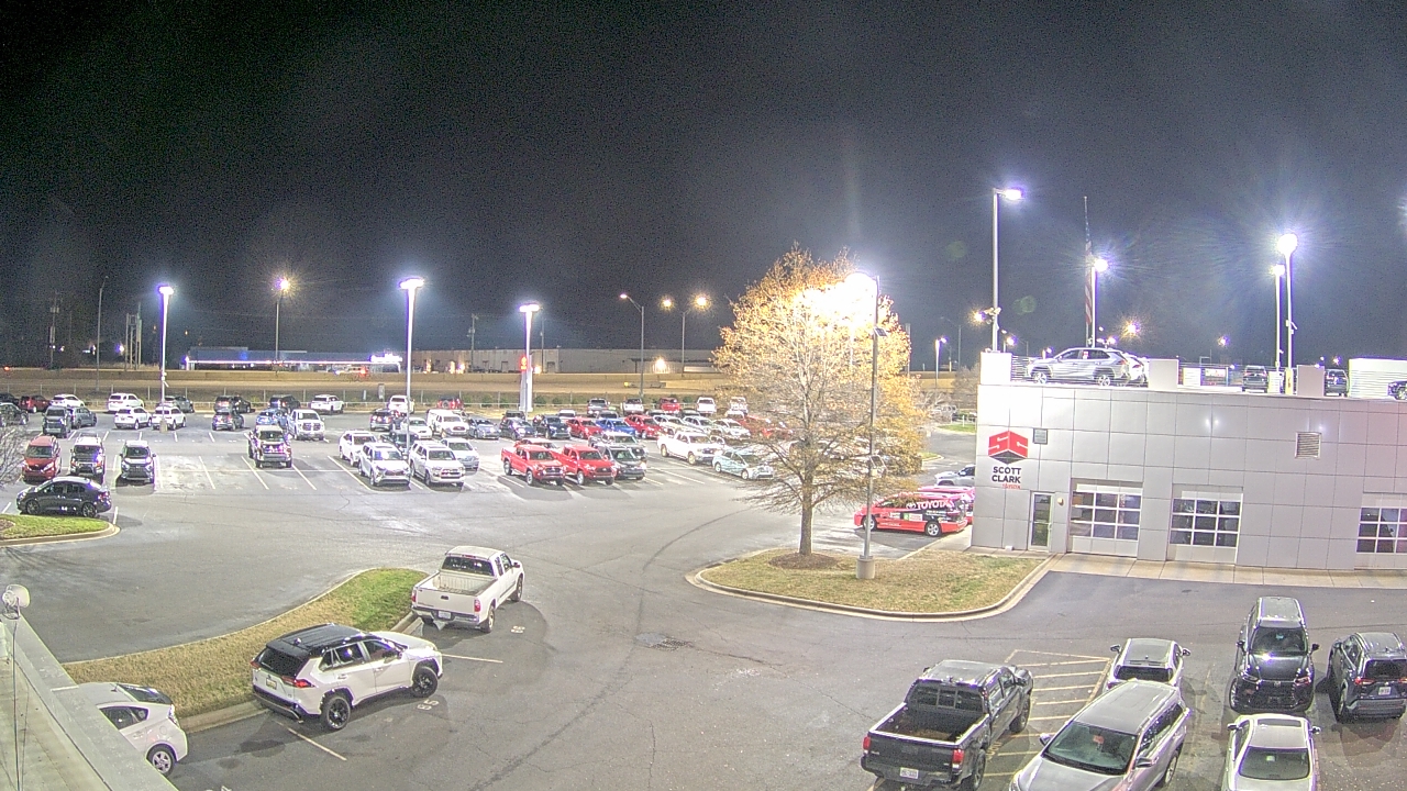 Thumbnail for current weather camera view from Scott Clarks Toyota in Stallings, North Carolina