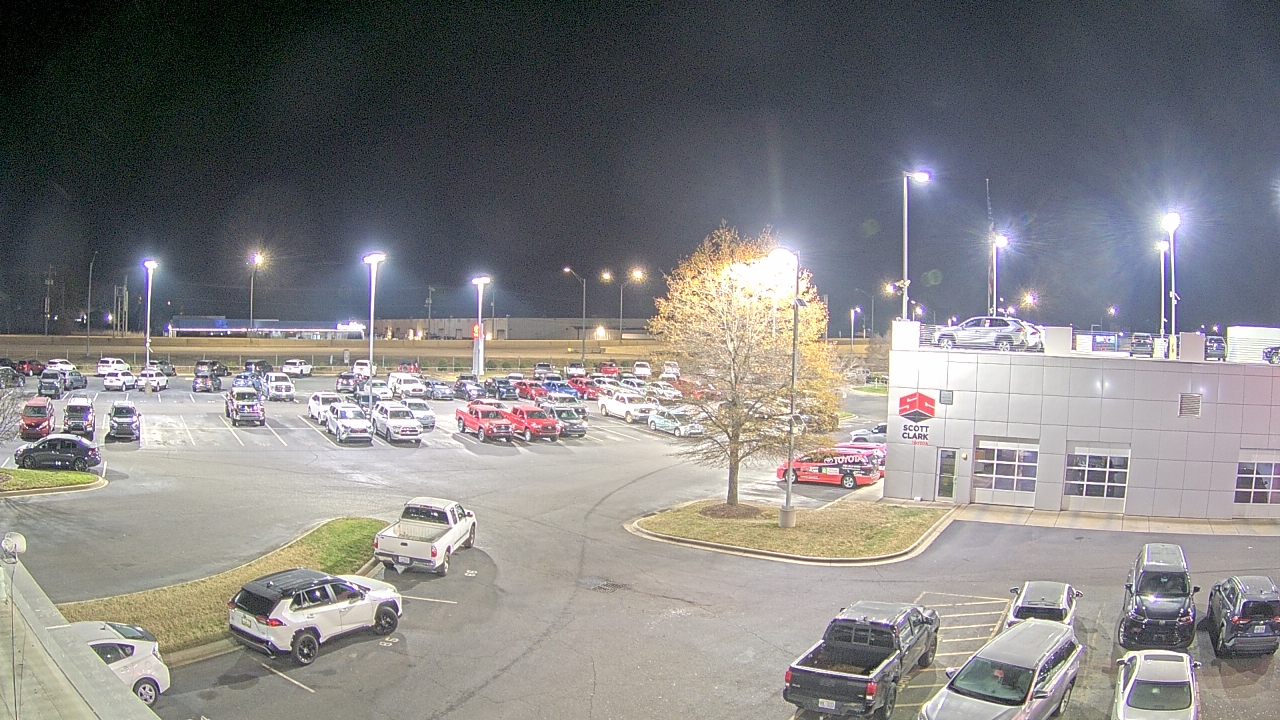Thumbnail for current weather camera view from Scott Clarks Toyota in Stallings, North Carolina