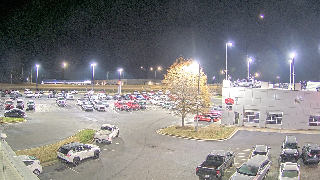 Thumbnail for current weather camera view from Scott Clarks Toyota in Stallings, North Carolina