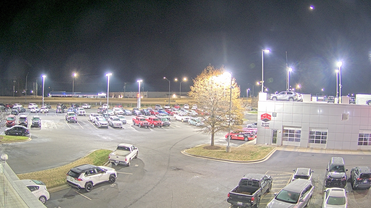 Thumbnail for current weather camera view from Scott Clarks Toyota in Stallings, North Carolina
