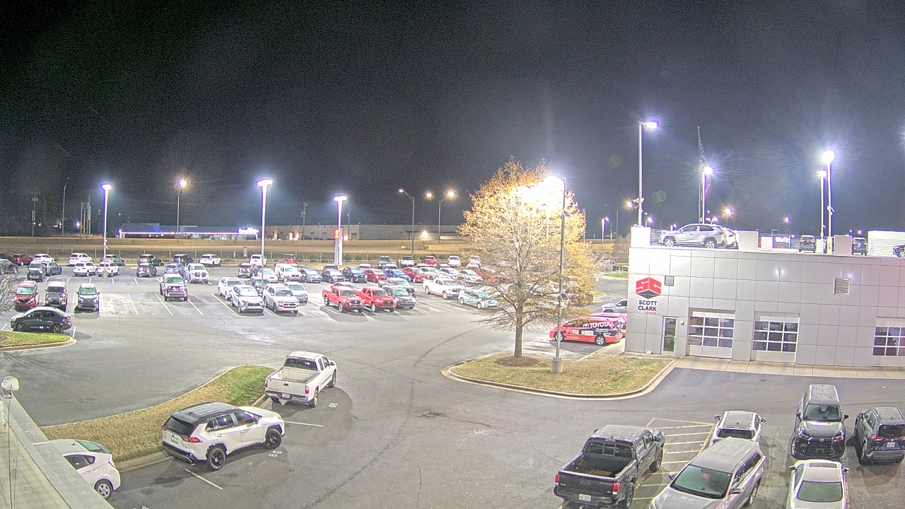 Thumbnail for current weather camera view from Scott Clarks Toyota in Stallings, North Carolina