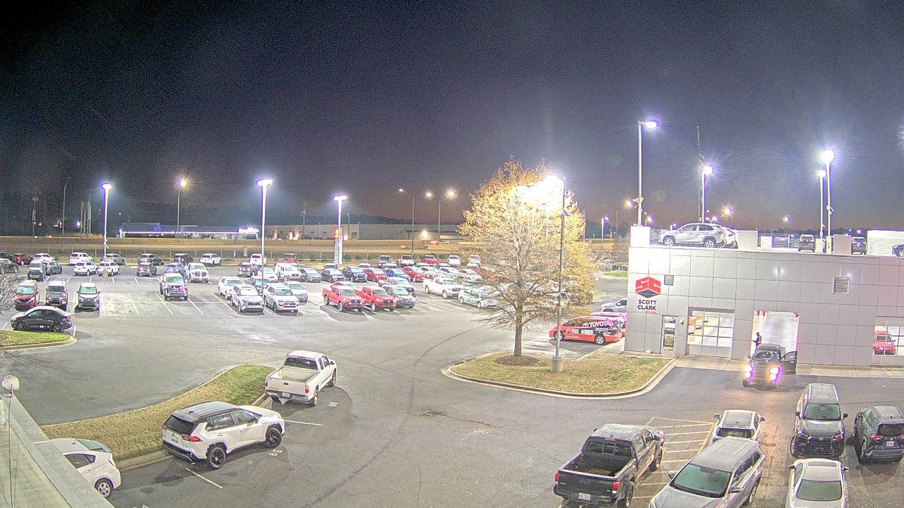 Thumbnail for current weather camera view from Scott Clarks Toyota in Stallings, North Carolina