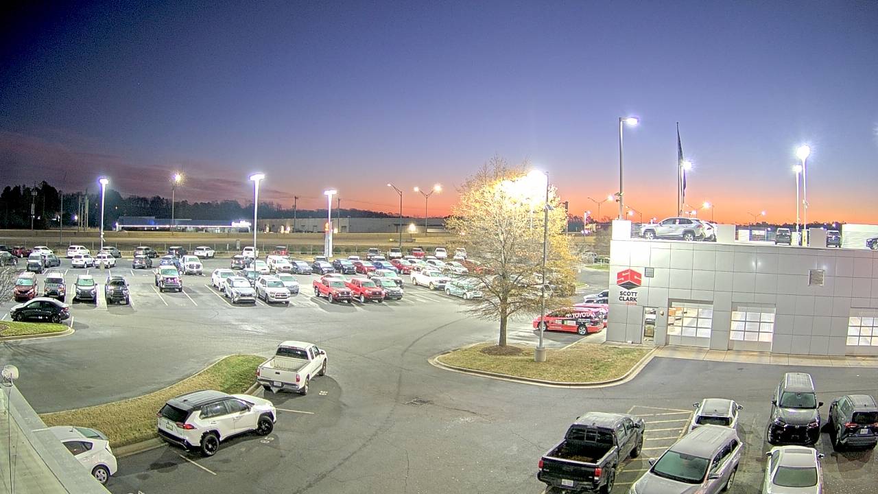 Thumbnail for current weather camera view from Scott Clarks Toyota in Stallings, North Carolina