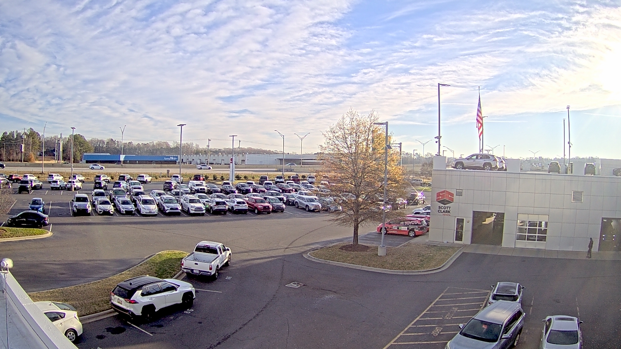 Thumbnail for current weather camera view from Scott Clarks Toyota in Stallings, North Carolina