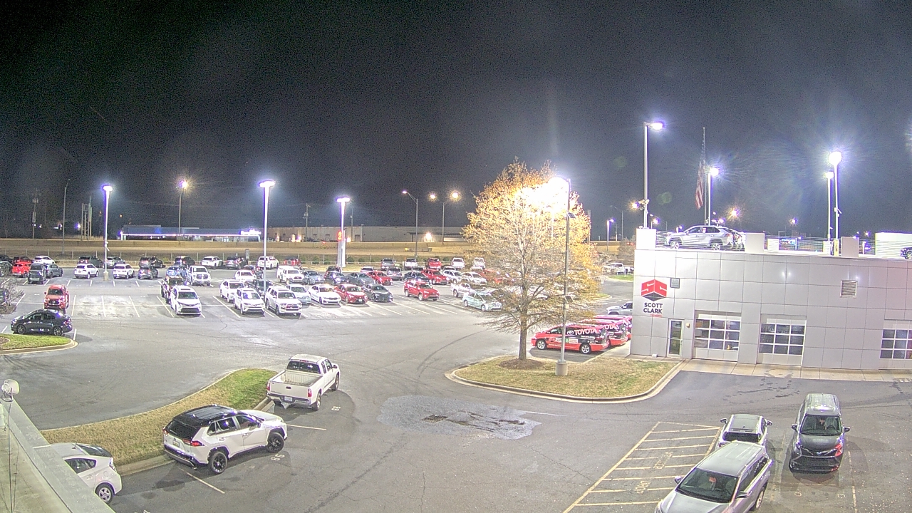 Thumbnail for current weather camera view from Scott Clarks Toyota in Stallings, North Carolina