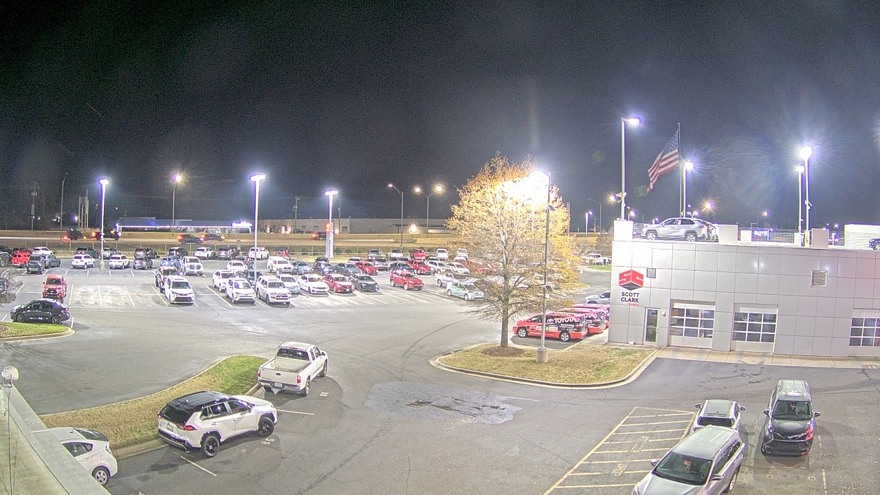 Thumbnail for current weather camera view from Scott Clarks Toyota in Stallings, North Carolina