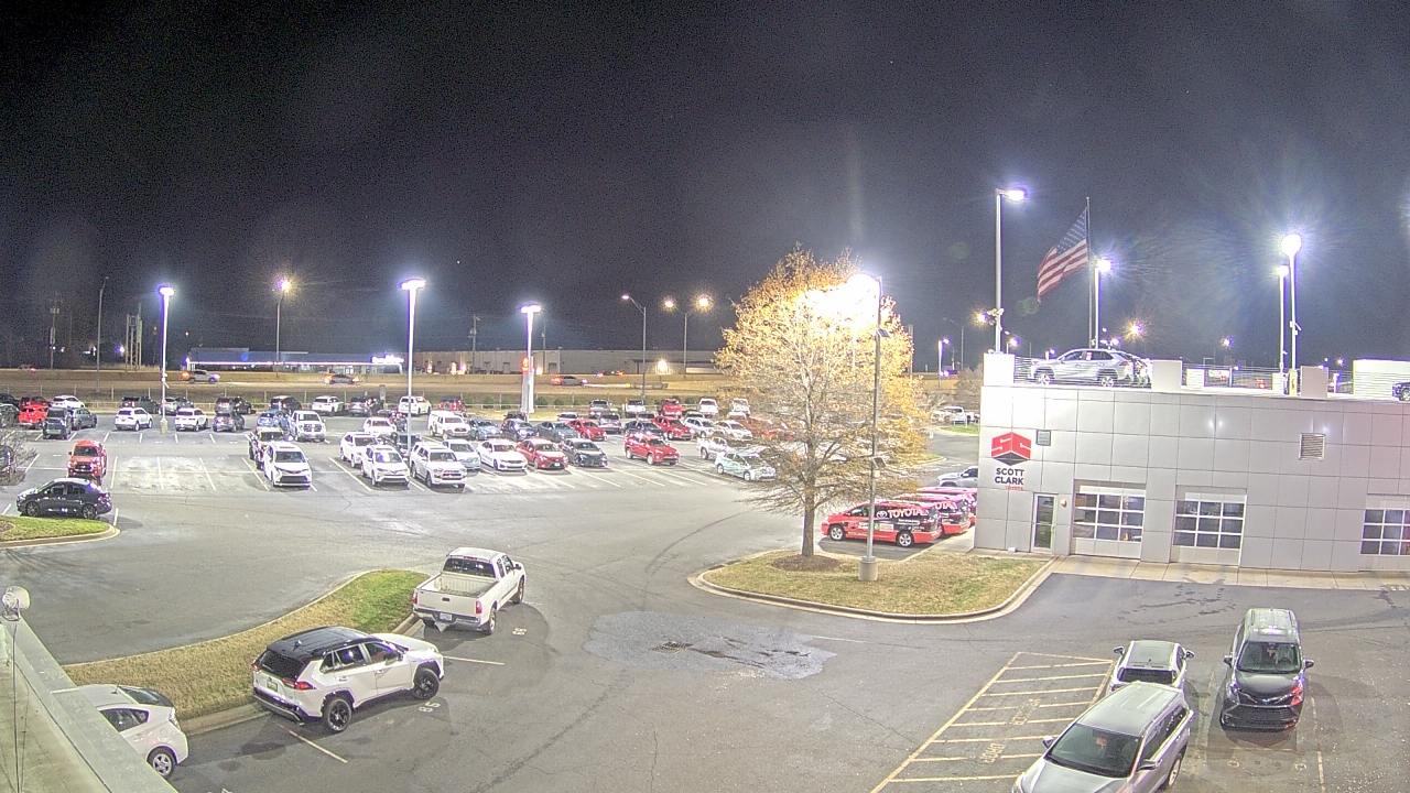 Thumbnail for current weather camera view from Scott Clarks Toyota in Stallings, North Carolina